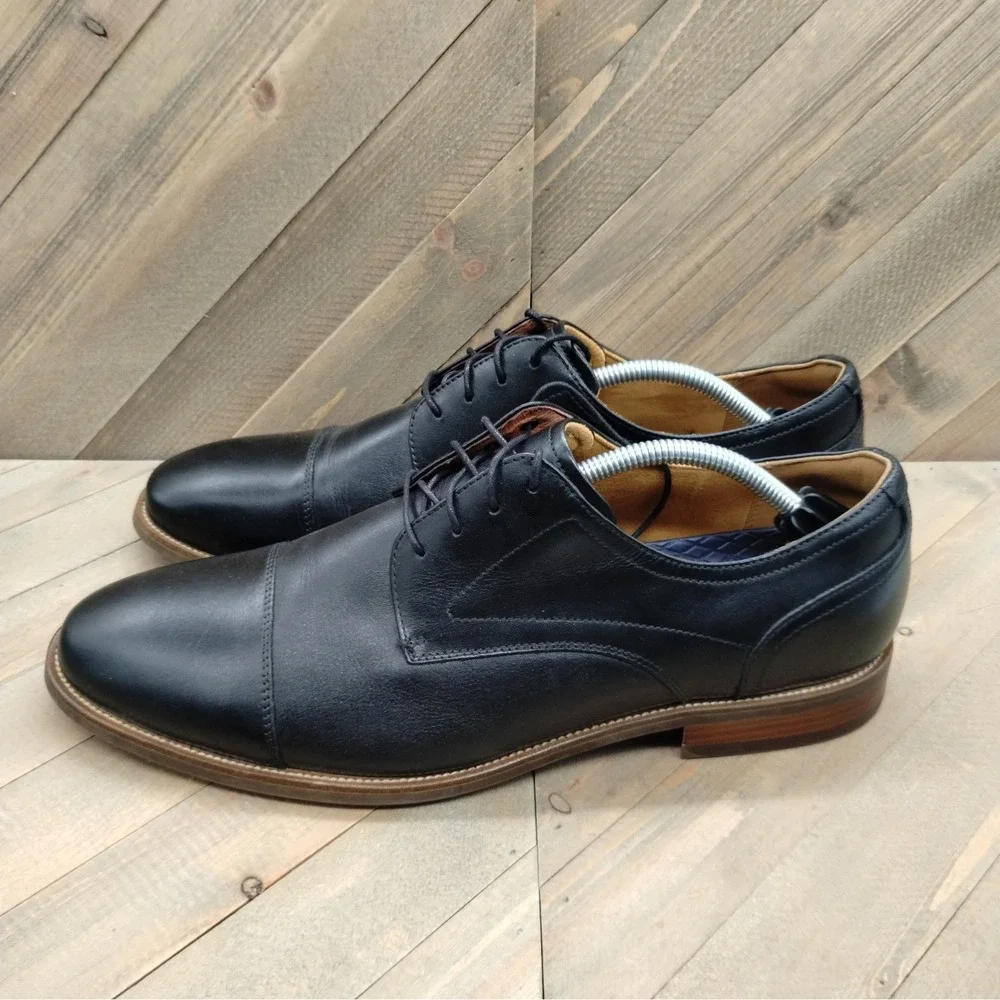 Florsheim Rucci Leather Oxford‎ Dress Shoes Cap Toe Business Casual Size 12 M